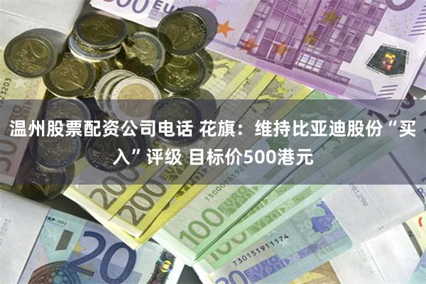 温州股票配资公司电话 花旗：维持比亚迪股份“买入”评级 目标价500港元