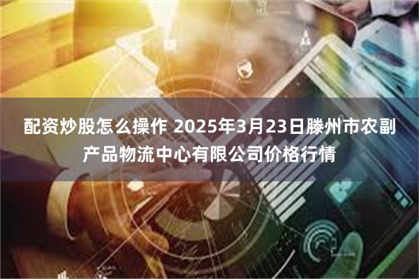 配资炒股怎么操作 2025年3月23日滕州市农副产品物流中心有限公司价格行情