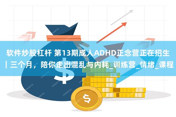 软件炒股杠杆 第13期成人ADHD正念营正在招生｜三个月，陪你走出混乱与内耗_训练营_情绪_课程