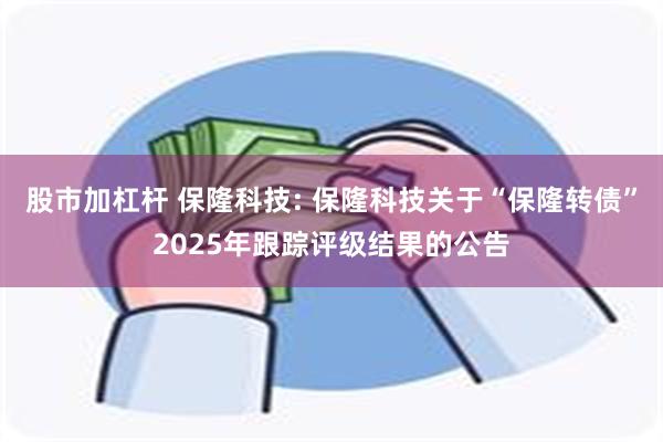 股市加杠杆 保隆科技: 保隆科技关于“保隆转债”2025年跟踪评级结果的公告